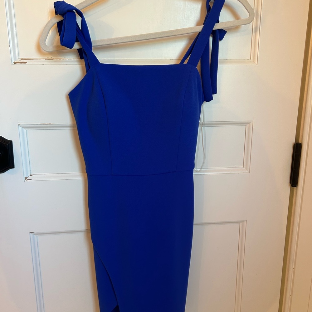 Elegant Blue Women's Dress